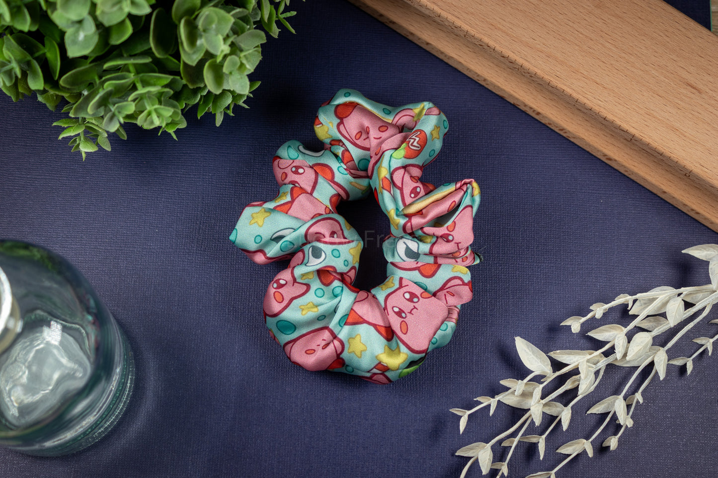 Hungry Pink Blob // Scrunchie