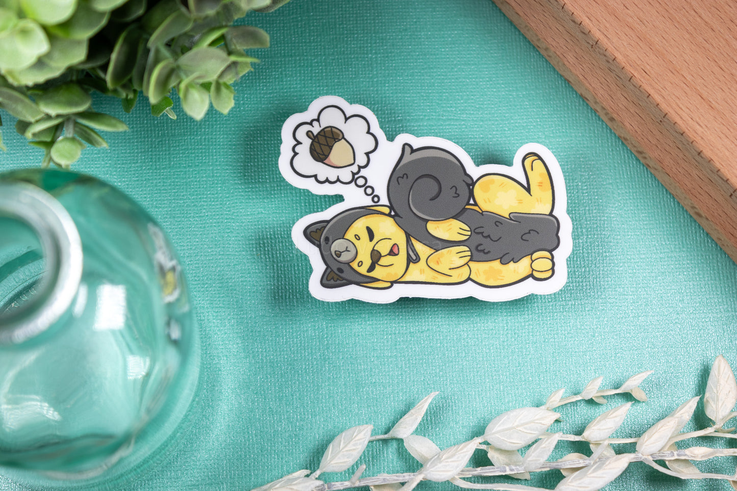 Shadow Bowbow -- Sleepy Squirrel // Vinyl Sticker
