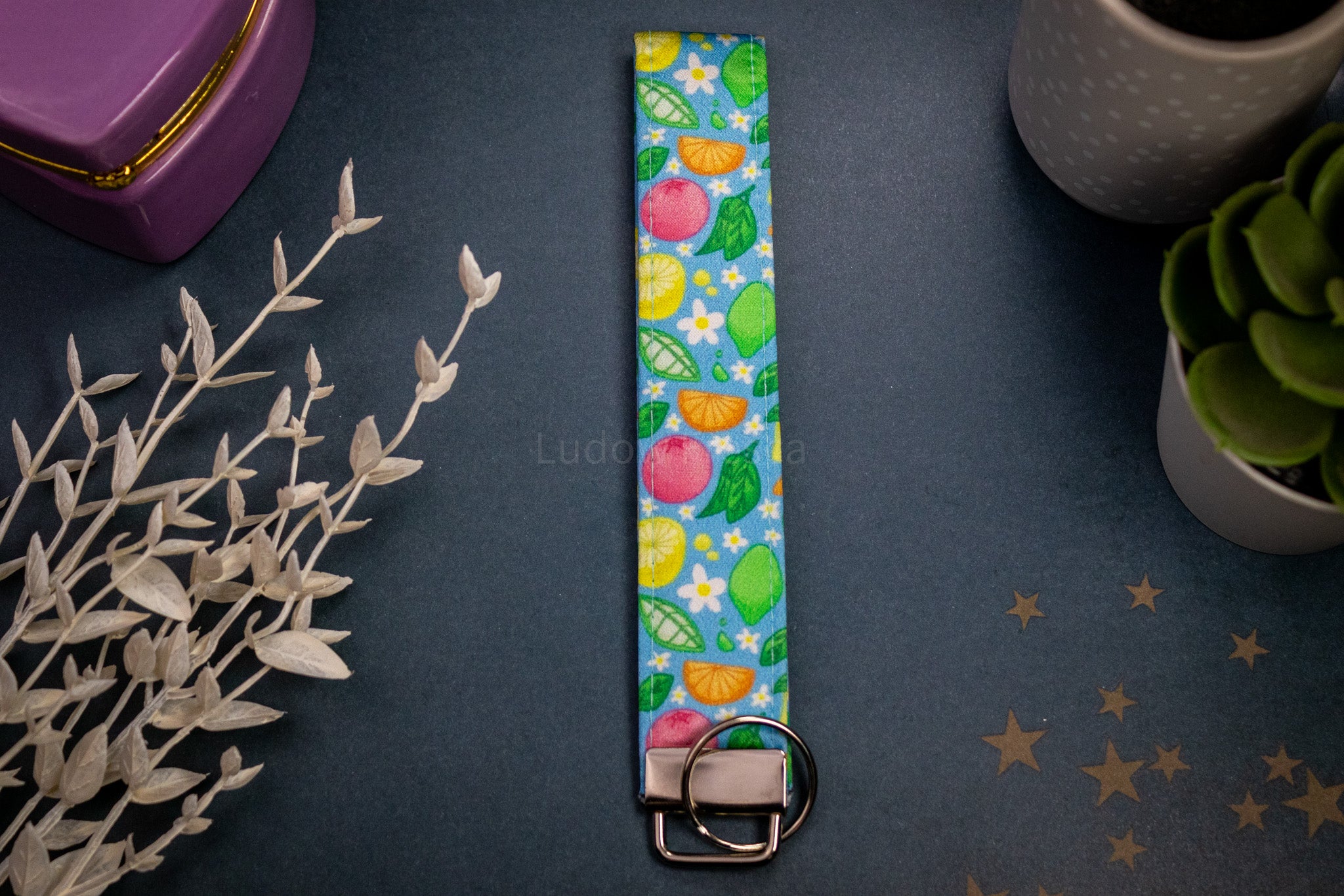 Citrus Fruits // Key Fob Wristlet