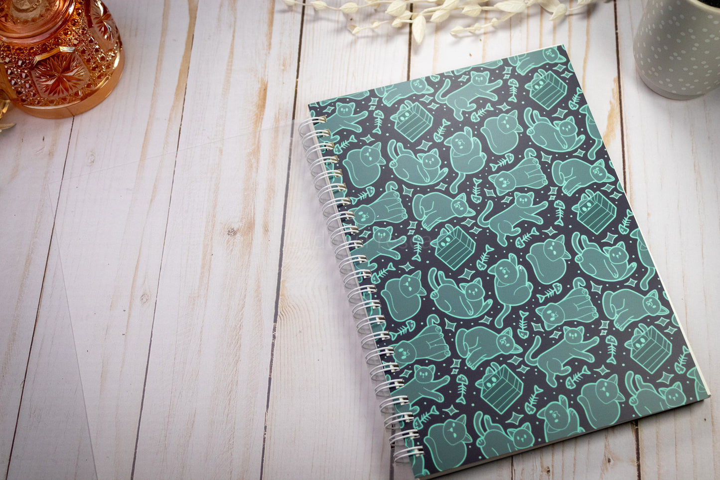 Ghost Cats // Spiral Notebook