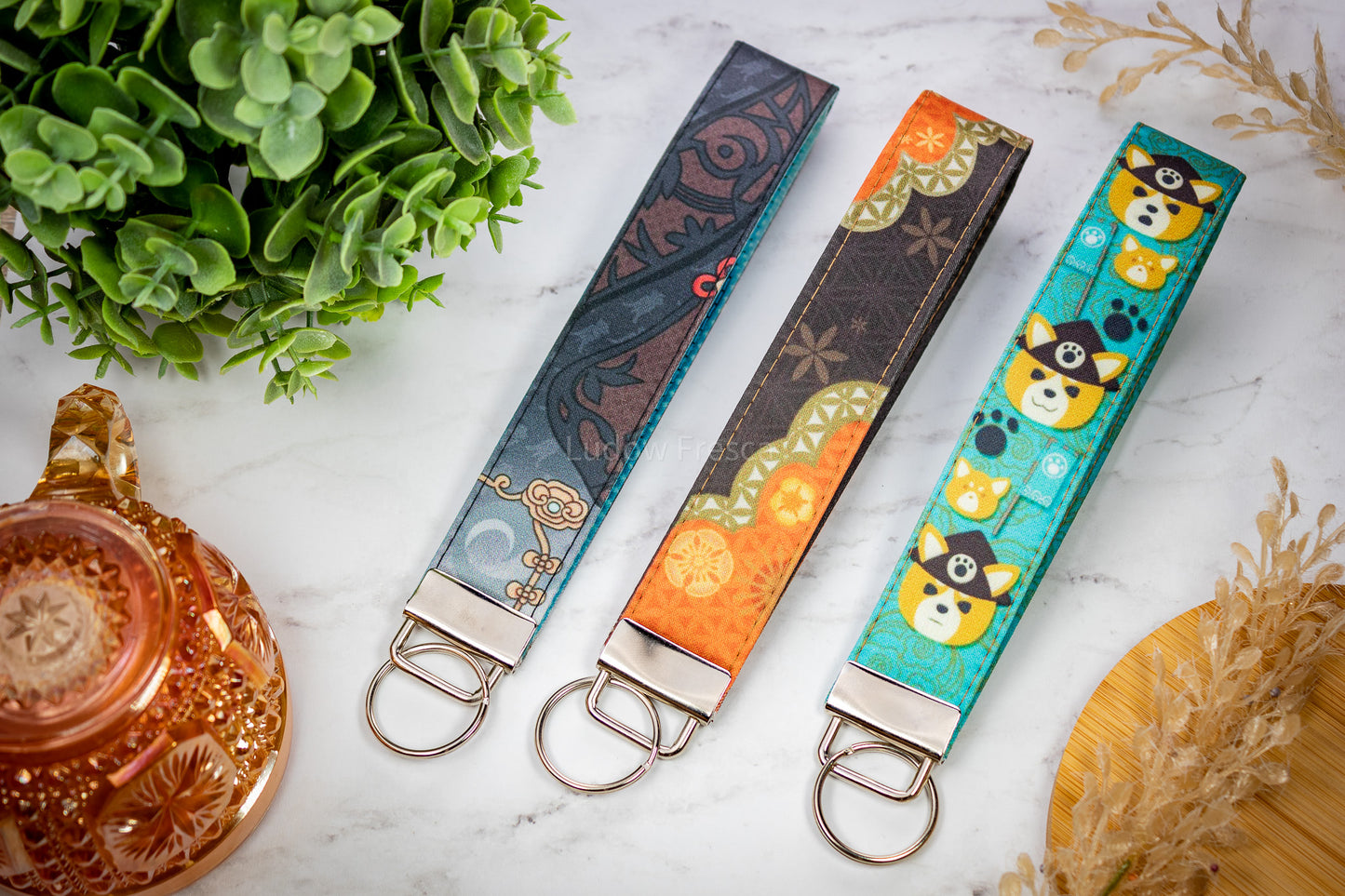 Genshin Impact Gorou // Key Fob Wristlet