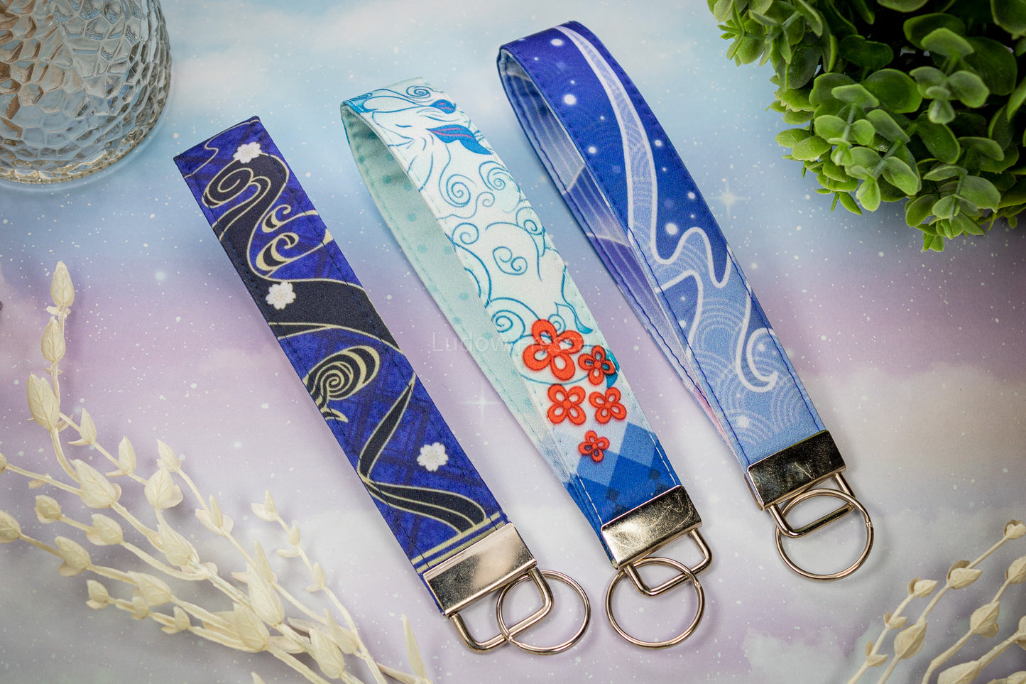 Genshin Impact Kokomi // Key Fob Wristlet