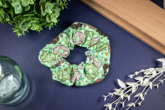 Green Mochi Donut // Scrunchie