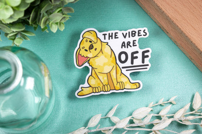 Sunny Sunshine -- The Vibes are Off // Vinyl Sticker