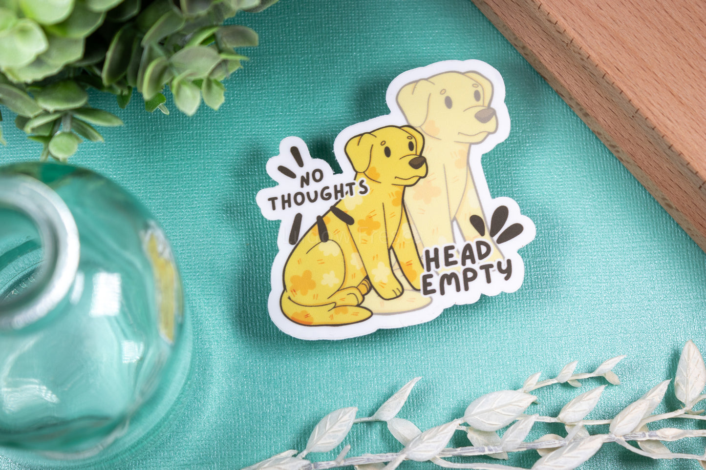 Shadow Bowbow -- No Thoughts Head Empty // Vinyl Sticker