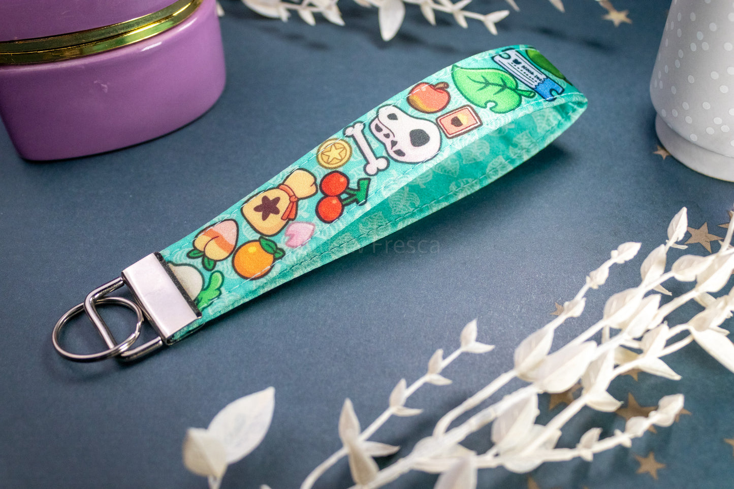 Debt But Make It Cute Green // Key Fob Wristlet