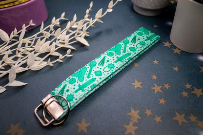 Teal RPG // Key Fob Wristlet