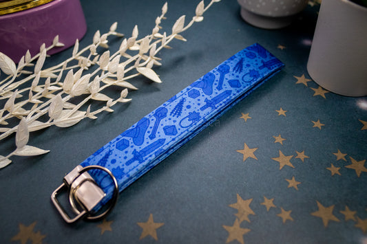 Blue RPG // Key Fob Wristlet