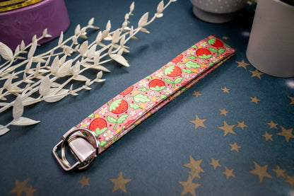 Strawberry // Key Fob Wristlet