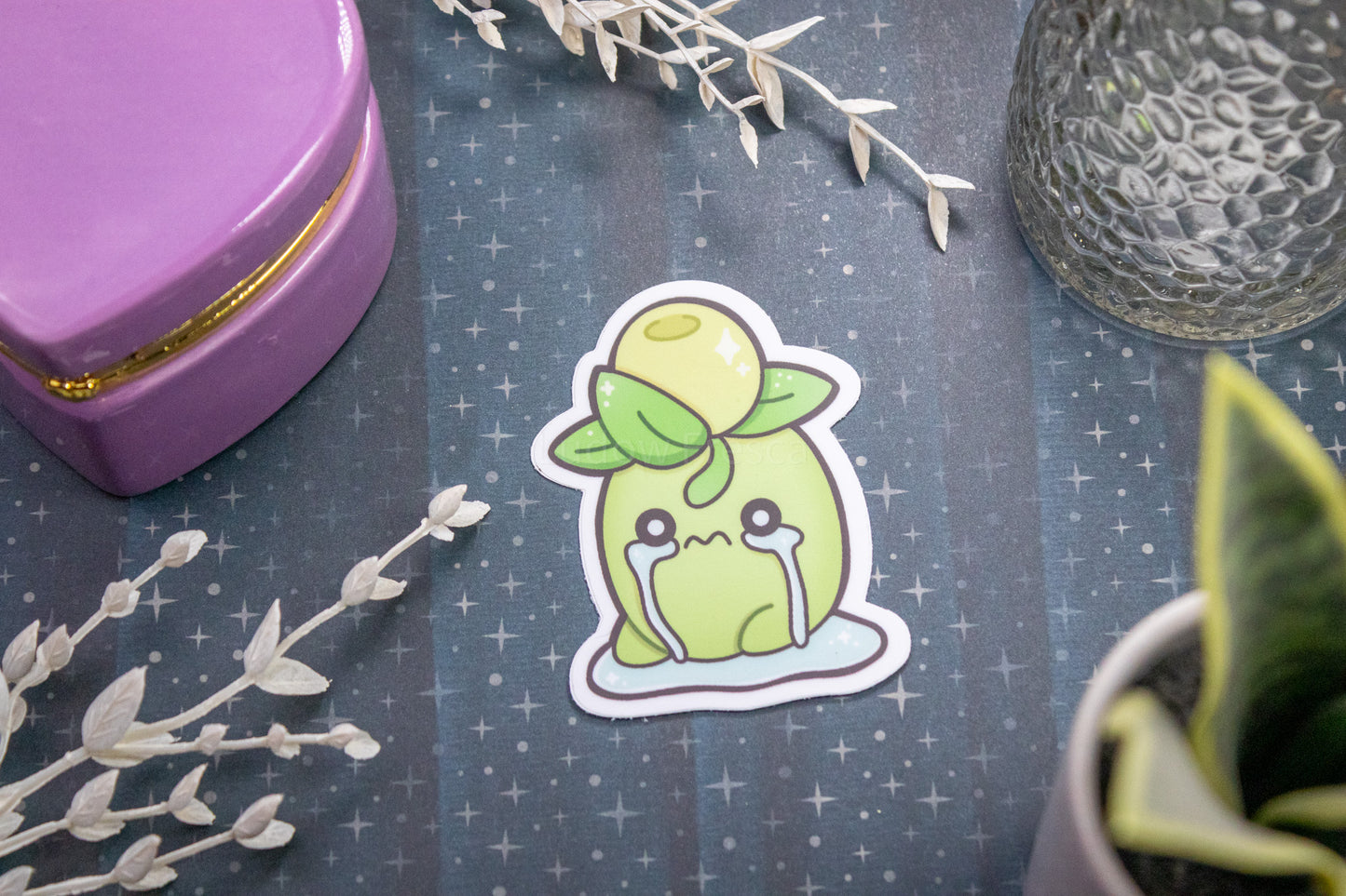 Crying Olive // Vinyl Sticker