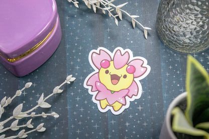 Happy Cheery Plant // Vinyl Sticker