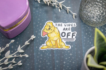 Sunny Sunshine -- The Vibes are Off // Vinyl Sticker