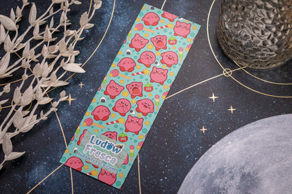 Hungry Pink Blob // Bookmark