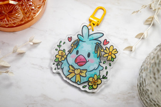 The Bird -- Coquette Cutie Bird // Acrylic Keychain