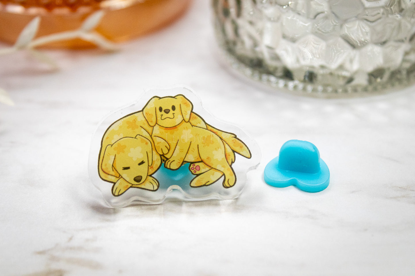 Shadow Bowbow / Sunny Bunny -- Twins Maybe // Acrylic Pin