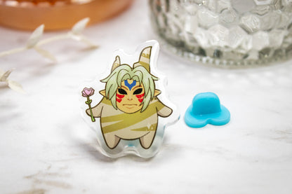 Hey Listen!! -- A Flower M'Lady // Acrylic Pin