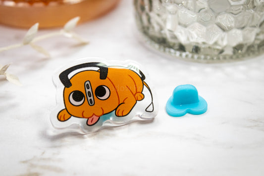 Demon Dog -- Blep // Acrylic Pin