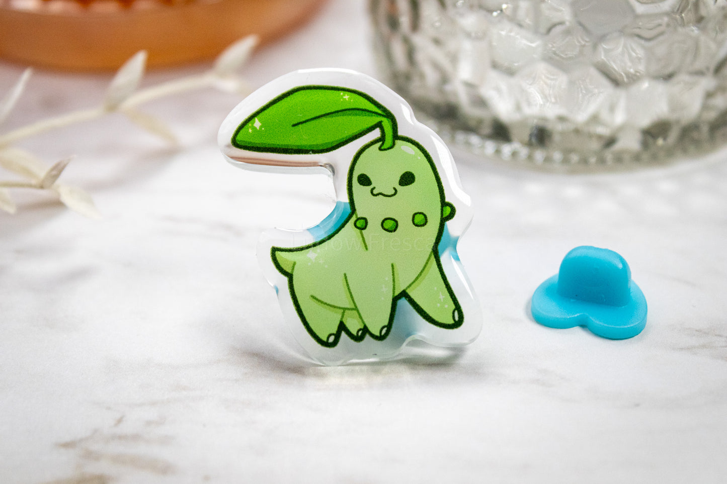 Grass Dog // Acrylic Pin