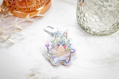 Hey Listen!! -- A Flower M'Lady // Acrylic Keychain