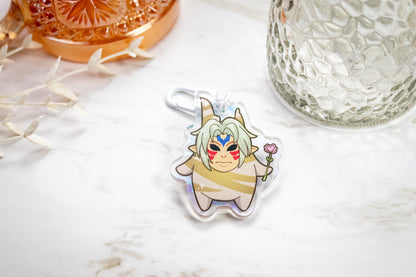 Hey Listen!! -- A Flower M'Lady // Acrylic Keychain