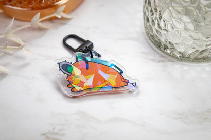 Demon Dog -- Sleepy Time // Acrylic Keychain