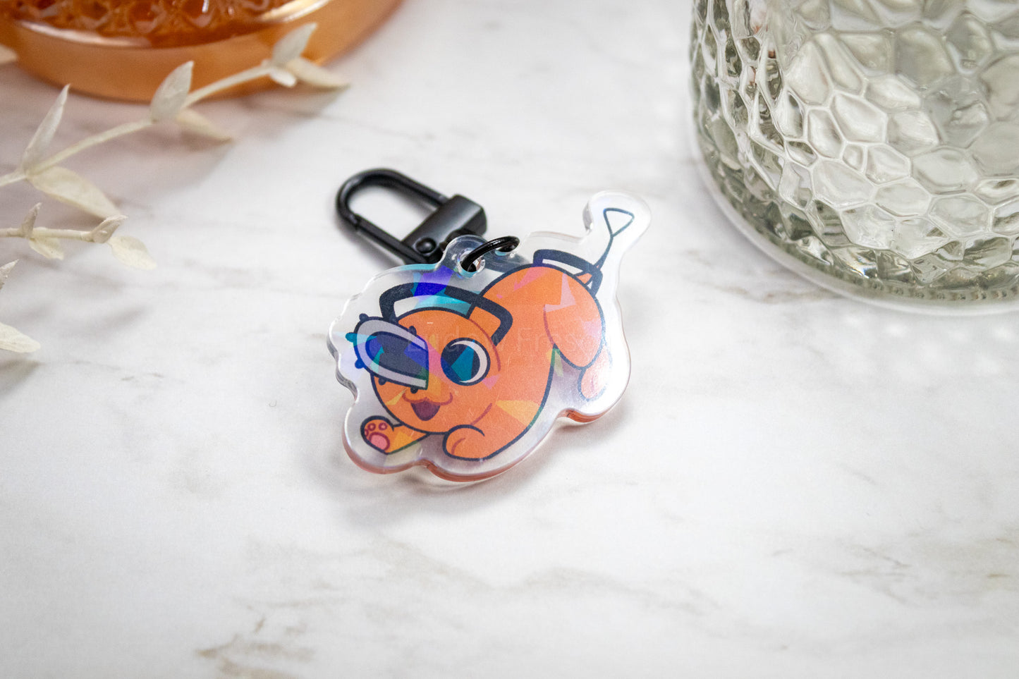 Demon Dog -- Play Time // Acrylic Keychain