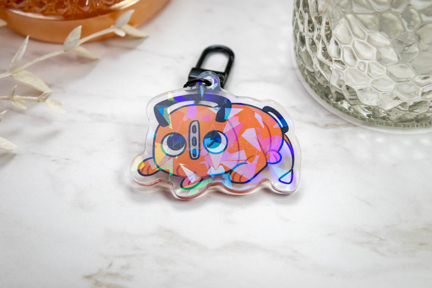 Demon Dog -- Blep // Acrylic Keychain