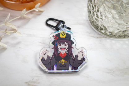 Genshin Impact Hu Tao -- Boo Spooky!! // Acrylic Keychain