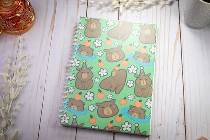 Capybaras // Spiral Notebook