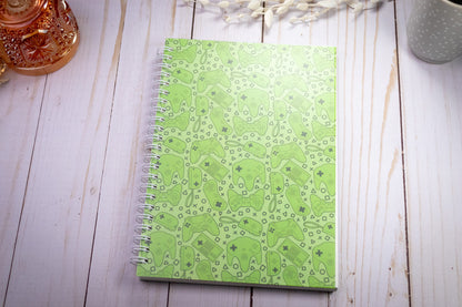 Green Game Controllers // Spiral Notebook