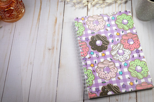 Purple Mochi Donut // Spiral Notebook