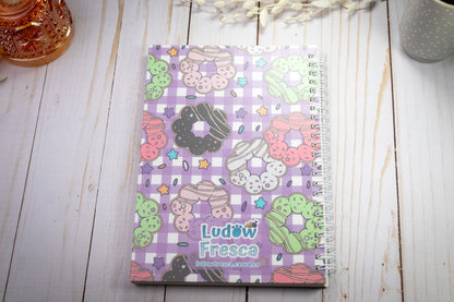 Purple Mochi Donut // Spiral Notebook