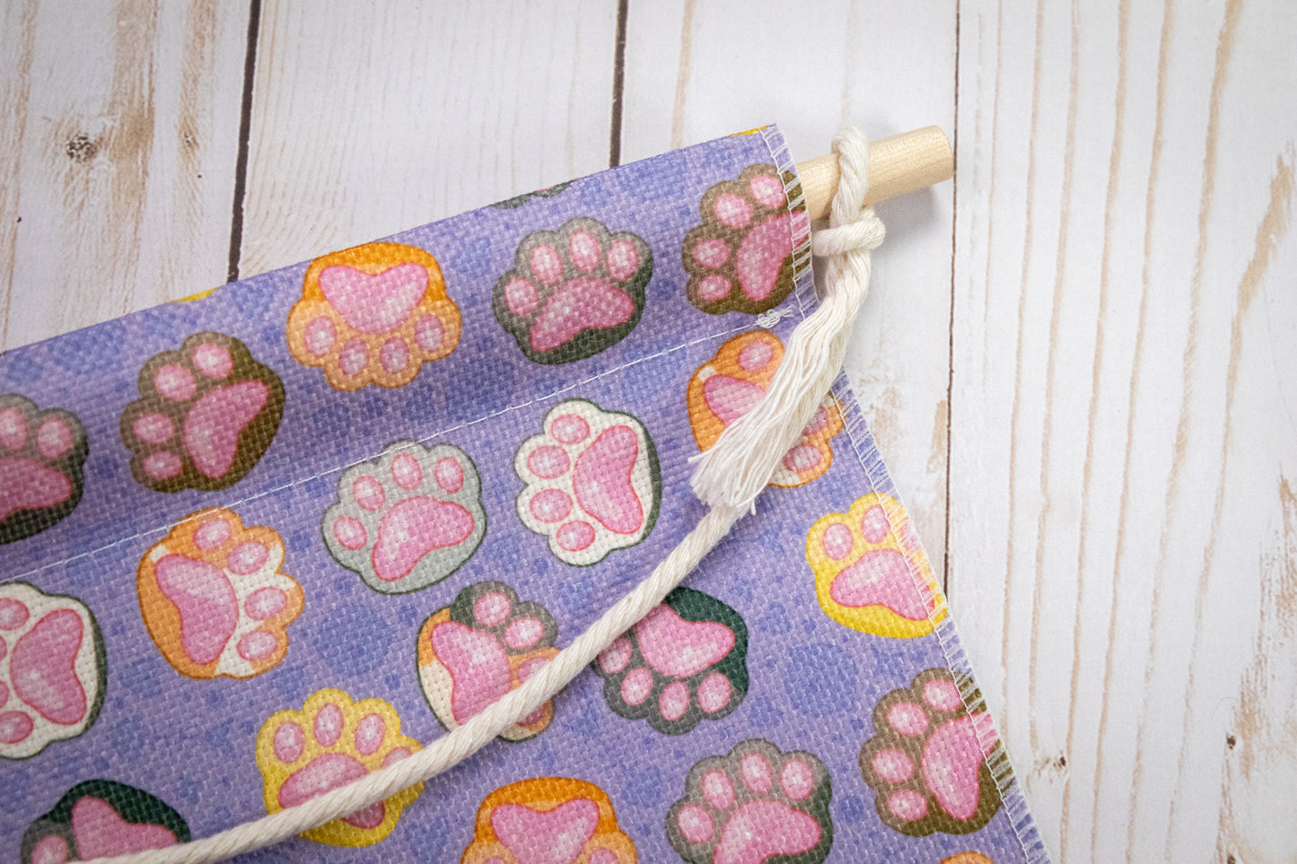 Purple Cat Paws // Pin Banner