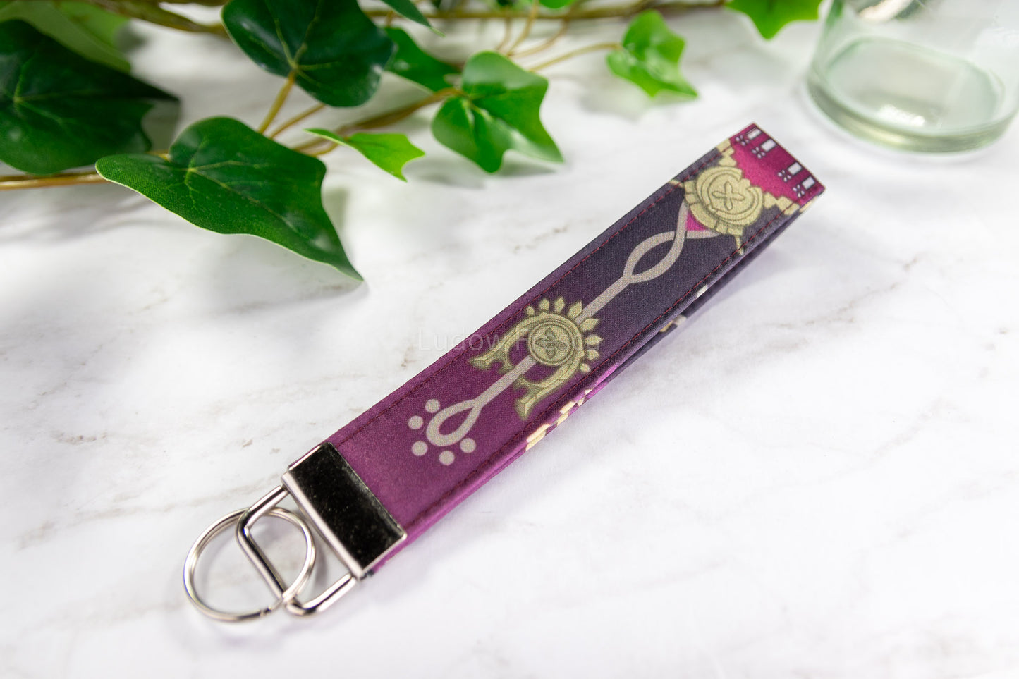 Genshin Impact Kuki Shinobu // Key Fob Wristlet