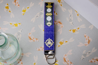 Genshin Impact Kujou Sara // Key Fob Wristlet